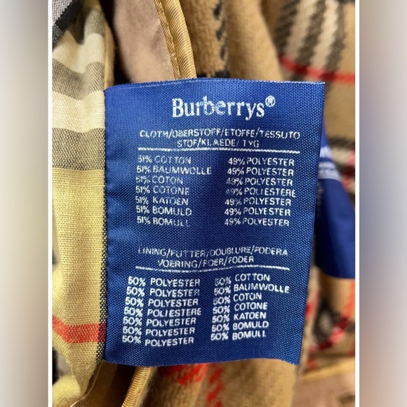 Vintage Burberry’s Trench Coat w/ Wool Lining - Size 6 Long - Picture 12 of 16